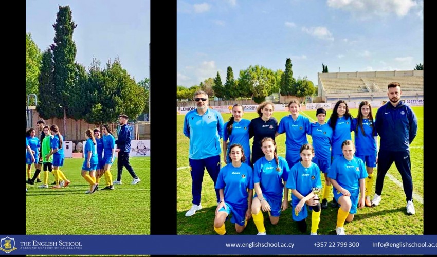 The English School U15 Girls Football Team Thriving in the Cyprus Championship